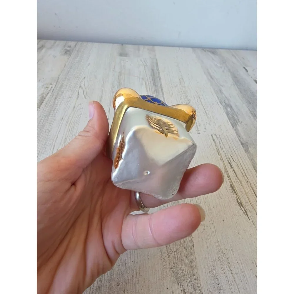 Moroccan glass mercury ornament building Xmas‎ tree vintage